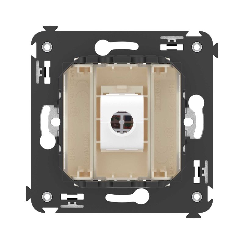  Розетка компьютерная 1-м СП Avanti "Ванильная дымка" RJ45 кат.5E без шторок механизм DKC 4405663 фото в каталоге от BTSprom.by