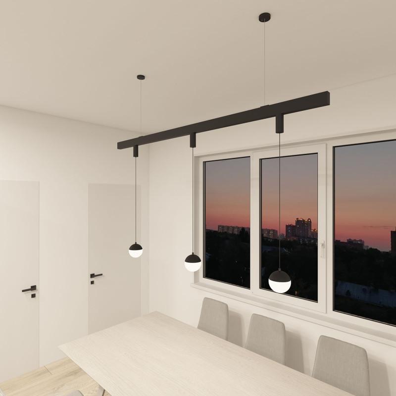  Светильник SMART MOON 12Вт 3000К-6000К DIM подвесной алюм. акрил черн. DENKIRS 717195 фото в каталоге от BTSprom.by