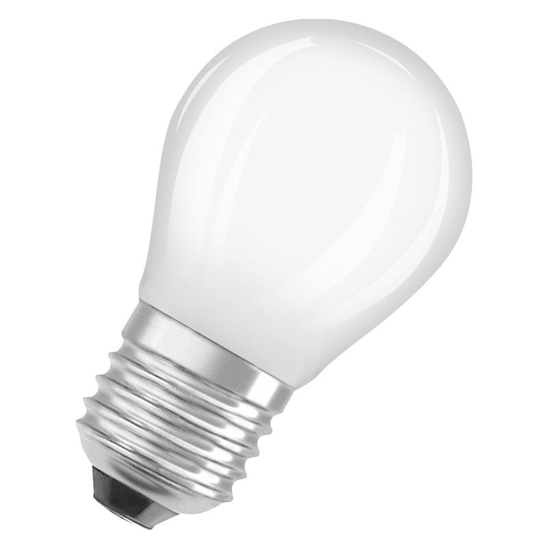 лампа светодиодная филаментная parathom dim cl p gl fr 40 dim 4.8w/827 4.8вт 2700к тепл. бел. e27 470лм p угол пучка 320град. 220-240в диммир. (замена 40вт) матов. стекло osram 4058075590779 от BTSprom.by