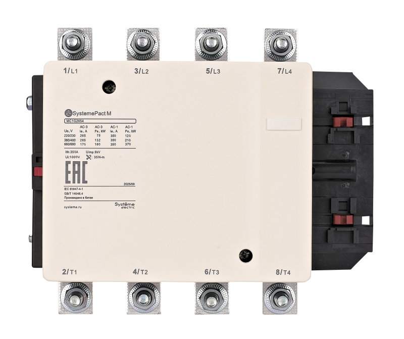 контактор mc1g 4п (4но) 350а ac1 кат. 110в ас se mc1g2654f7 от BTSprom.by