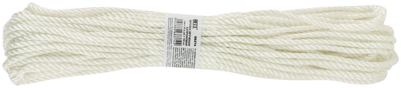  Веревка крученая капроновая 4ммх20м р/н=180кгс FIT 68374 фото в каталоге от BTSprom.by