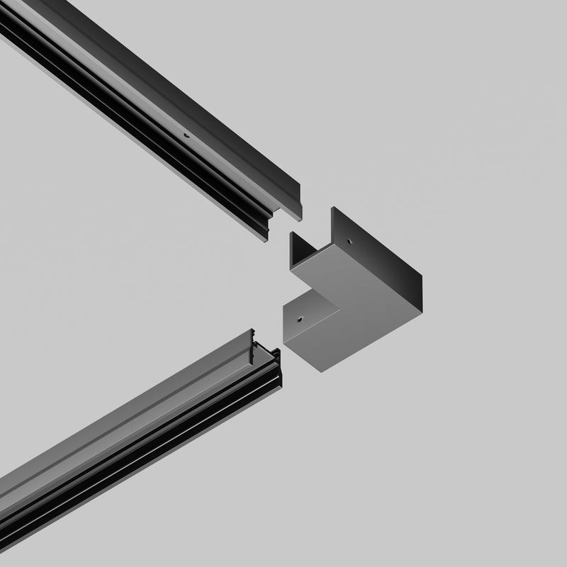  Коннектор угловой для профиля Elasity IP черн. Maytoni O-TR001-AC90 фото в каталоге от BTSprom.by