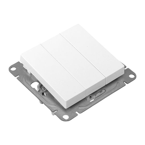  Выключатель 3-кл. СП Эпика механизм бел. EKF UP1-SWW-31 фото в каталоге от BTSprom.by