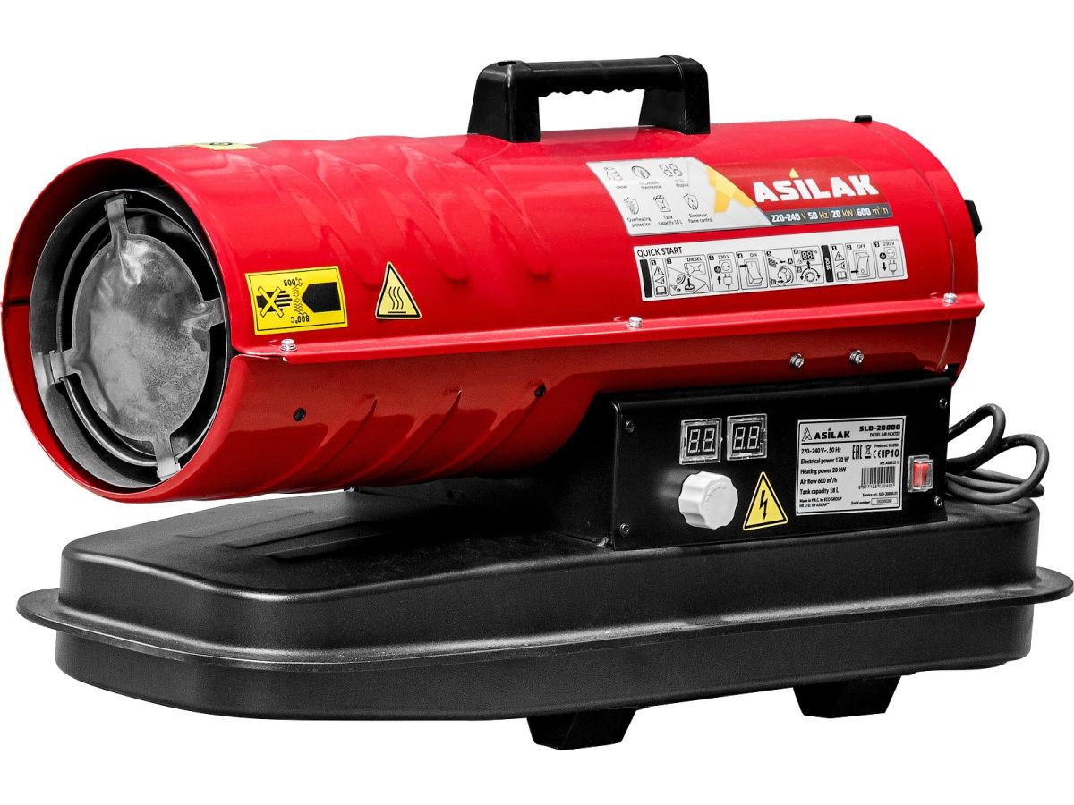  Нагреватель воздуха диз. ASILAK SLD-20000 прямой AS6312-1 фото в каталоге от BTSprom.by