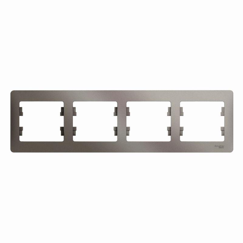 рамка 4-м glossa горизонт. платина se gsl001204 от BTSprom.by