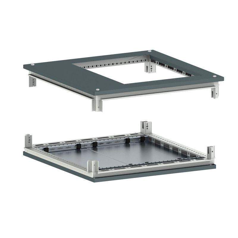 крыша с фланцем и основание для 19дюйм it-cqe 800х1000 ral7011 dkc r5rktb810fit от BTSprom.by