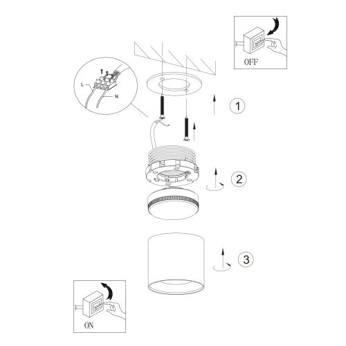  Светильник OL8 GX53 BK/GD GX53 накладной подсветка алюм. черн./зол. ЭРА Б0048539 фото в каталоге от BTSprom.by