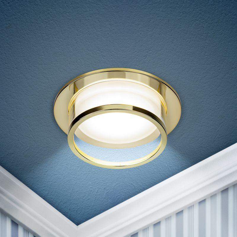 светильник декоративный dk99 gd mr16 gu5.3 встраив. золото эра б0058395 от BTSprom.by