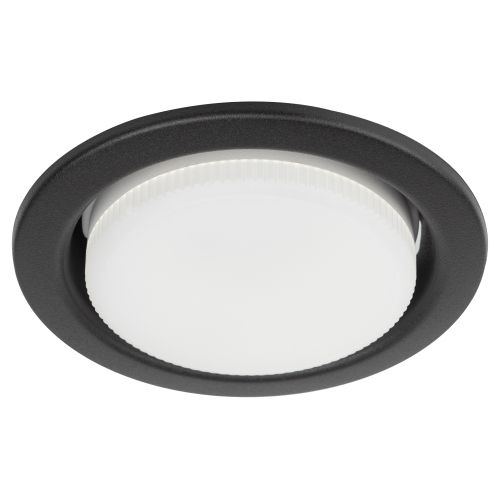 светильник kl35 sbk (к) set 10 gx53 ip20 под лампу встраив. с термокольцом черн. матов. (уп.10шт) эра б0071343 от BTSprom.by