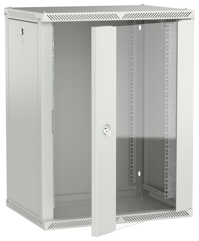 шкаф linea w 2.0 15u 600х450мм дверь стеклян. сер. itk lwr3-15u64-gf-2 от BTSprom.by