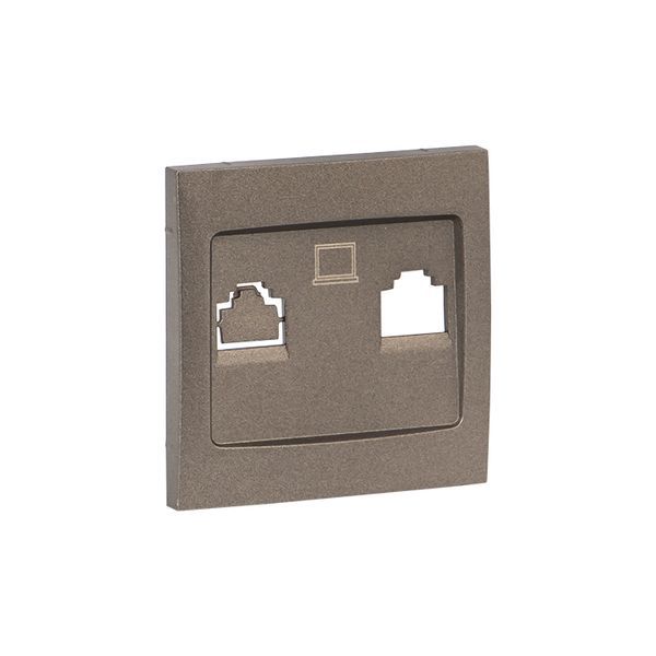  Панель лицевая Валенсия для розетки 1-м RJ-45 графит PROxima EKF ESK01-L-035-60 фото в каталоге от BTSprom.by