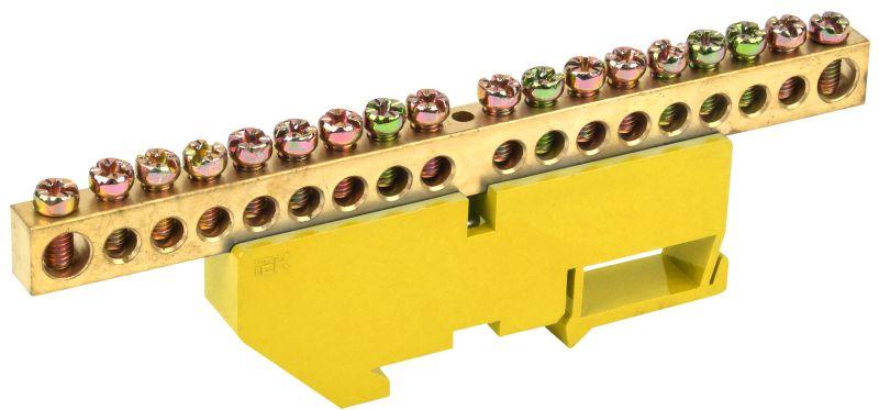 шина pe "земля" на din-изол. шни-8х12-18-д-ж iek ynn10-812-18d-k05 от BTSprom.by