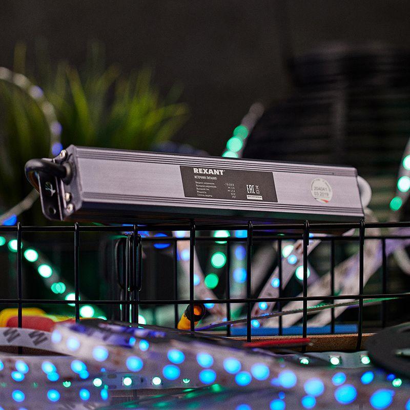  Источник питания 110-220В AC/12В DC 4.5А 50Вт с проводами влагозащ. IP67 Rexant 200-050-2 фото в каталоге от BTSprom.by