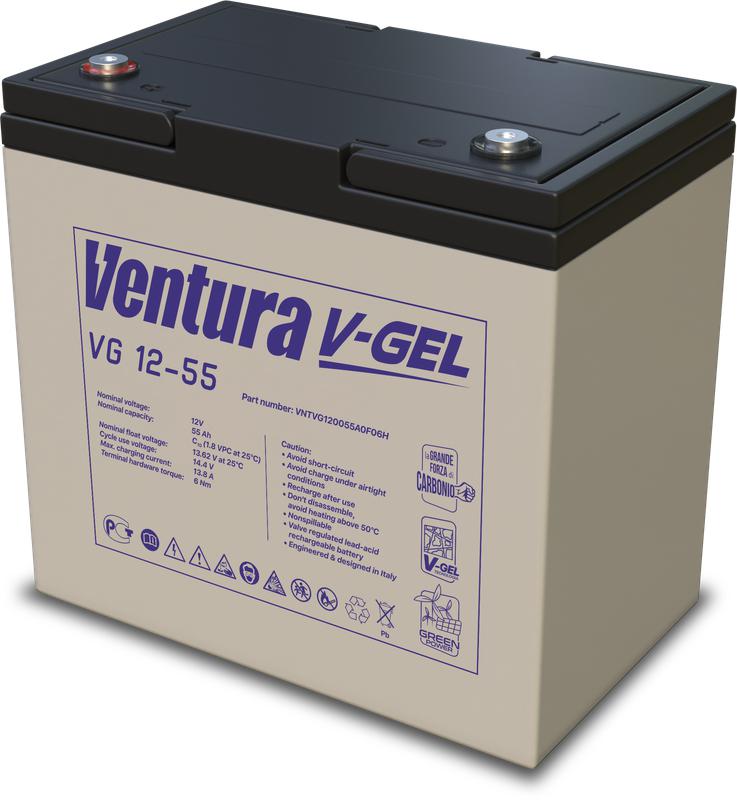 аккумулятор 12в 55а.ч vg 12-55 ventura от BTSprom.by