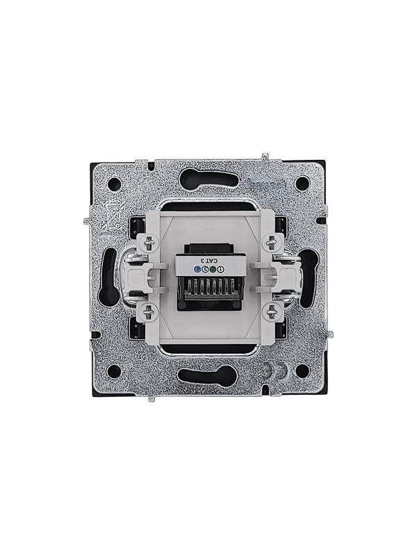  Розетка телефонная евро СП ZIMA IP20 черн. бархат LEZARD 704-4288-137 фото в каталоге от BTSprom.by