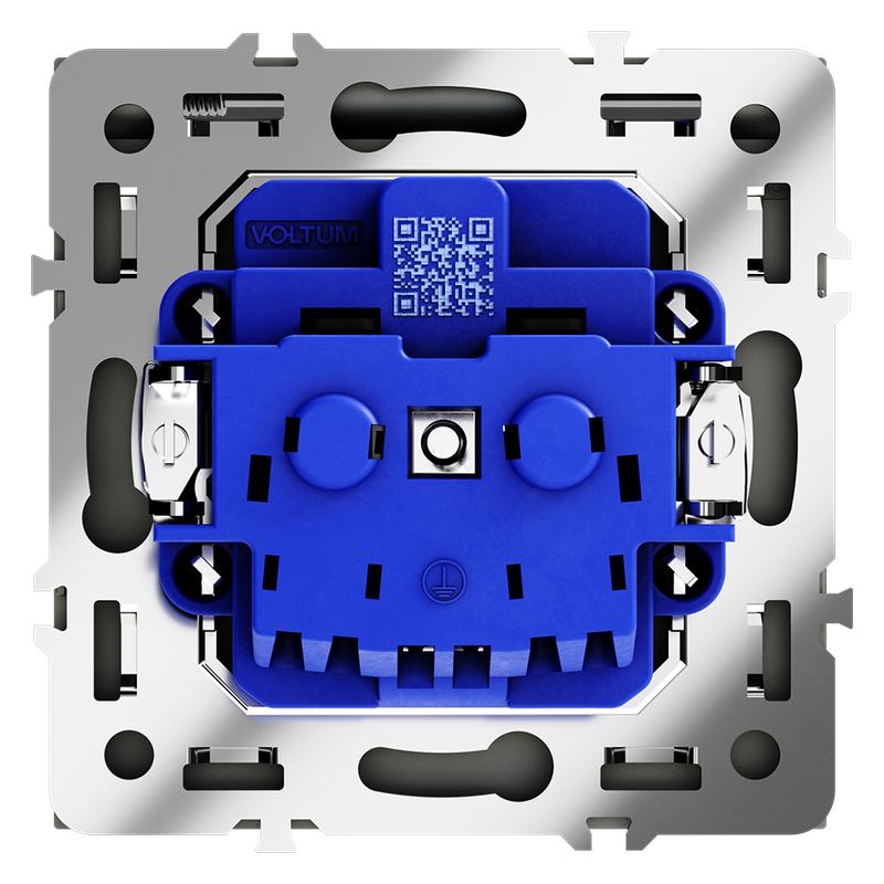  Розетка 1-м СП S70 16А с заземл. защ. шторки + крышка механизм графит Voltum VLS040307 фото в каталоге от BTSprom.by