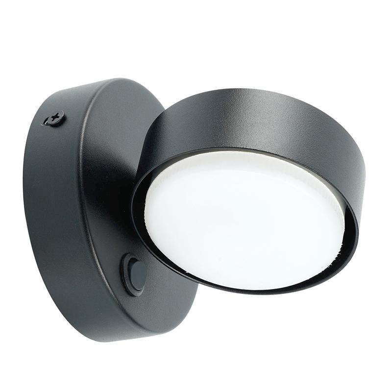 светильник настенный gx53 12вт 230в черн. hl4601 feron 51941 от BTSprom.by