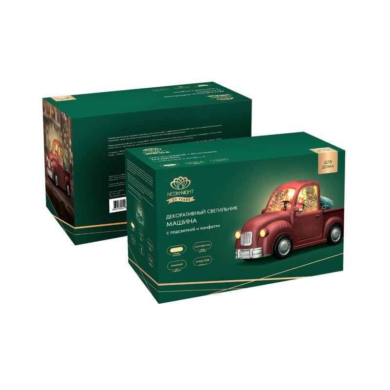 Светильник декоративный "Машина" с подсветкой и конфетти питание от USB Neon-Night 501-169 фото в каталоге от BTSprom.by