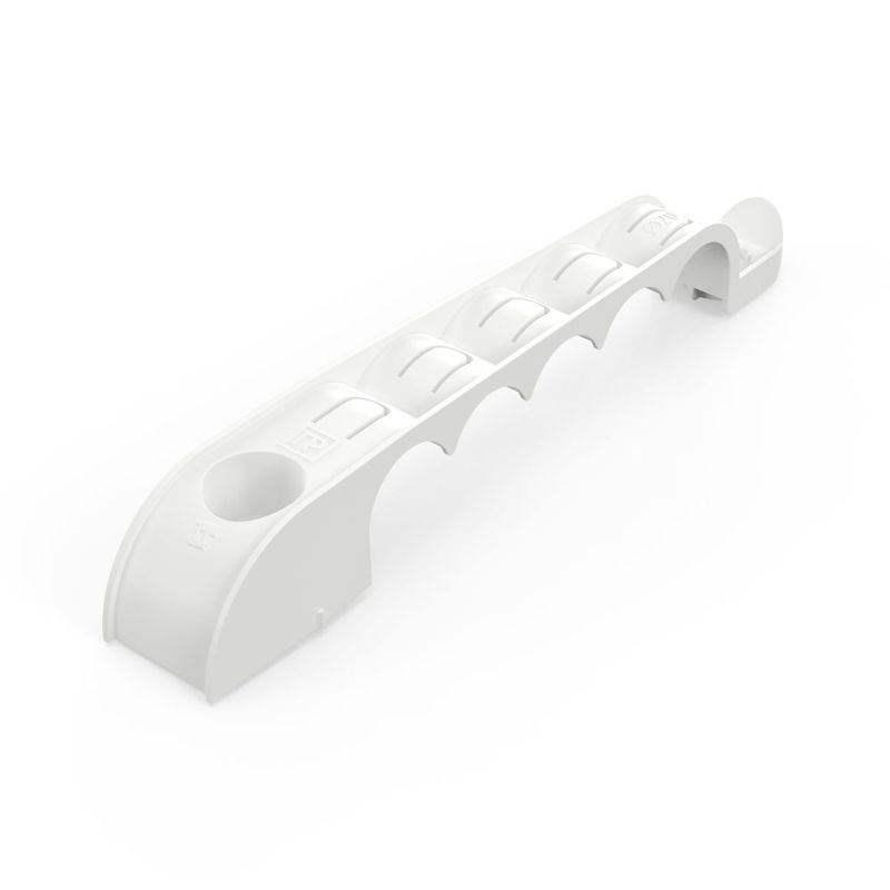 держатель труб d20мм для прямого монтажа односторонний на 5 мест бел. (уп.20шт) промрукав pr13.03282 от BTSprom.by