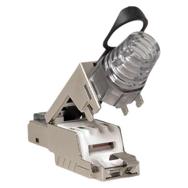  Коннектор полевой заделки RJ45 (8P8C) STP экранир. для кабеля кат.6 TERACOM PRO EKF TRP-PLUG-6STP-FST фото в каталоге от BTSprom.by