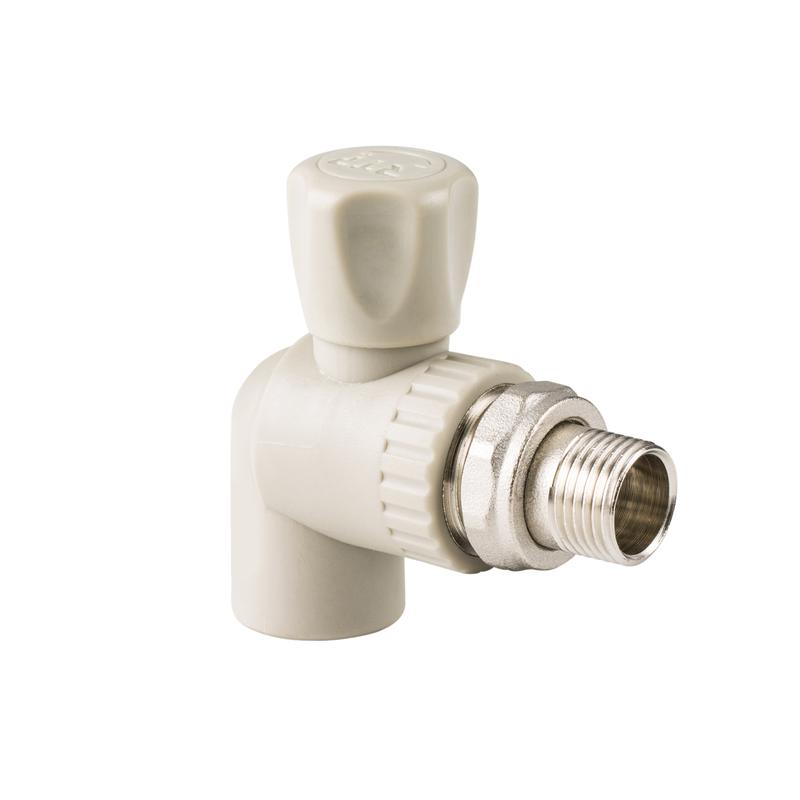 кран шаровой для радиатора угловой ppr 25х3/4 сер. rtp 27862 от BTSprom.by