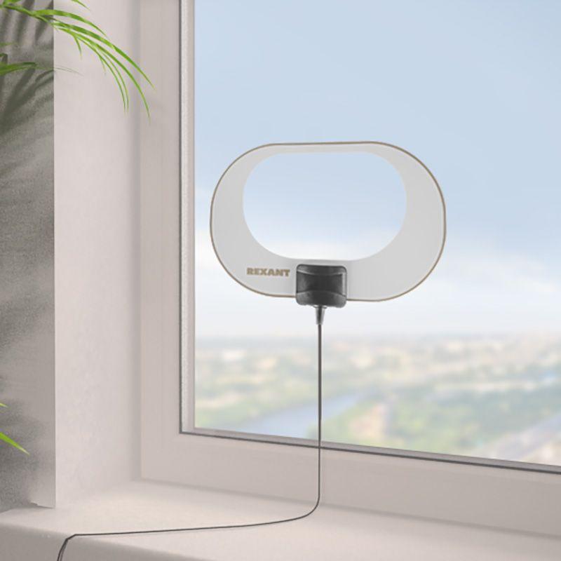  Антенна ТВ комнатная "АКТИВНАЯ" для цифрового телевидения DVB-T2 Ag-715 (с USB) Rexant 34-0715 фото в каталоге от BTSprom.by