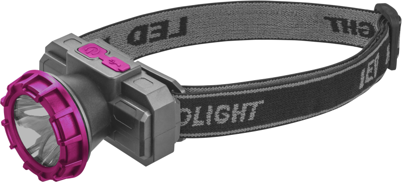 фонарь светодиодный налобный 90 914 opt-h09-accu 1ledx1вт 3реж. li-ion 3.7в онлайт 90914 от BTSprom.by