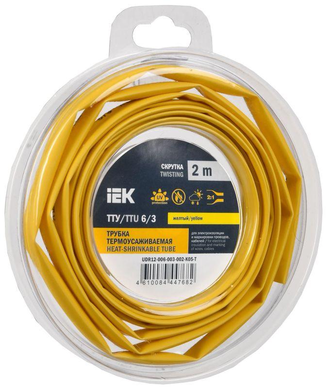 трубка термоусадочная тту нг-ls 6/3 желт. (уп.2м) iek udr12-006-003-002-k05-t от BTSprom.by