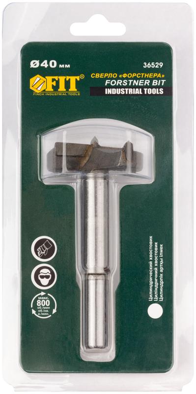  Сверло Форстнера (фреза) с карбидными вставками 40мм FIT 36529 фото в каталоге от BTSprom.by