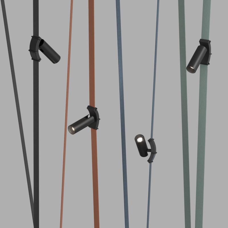  Светильник для трека-ремня Belty Spot7Вт 4000К IP20 48В DC 35х126.5мм RA90 30град. поворотн. со светодиодом алюм. черн. DENKIRS 723153 фото в каталоге от BTSprom.by