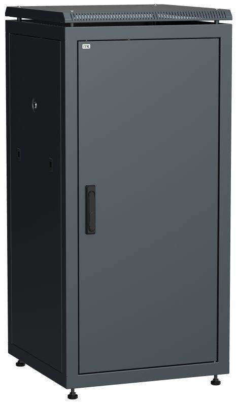 шкаф сетевой 19дюйм linea n 24u 600х800мм металлическая передняя дверь черн. itk ln05-24u68-m от BTSprom.by