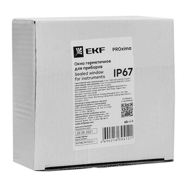  Окно герметичное для приборов IP67 PROxima EKF ak-i-1 фото в каталоге от BTSprom.by