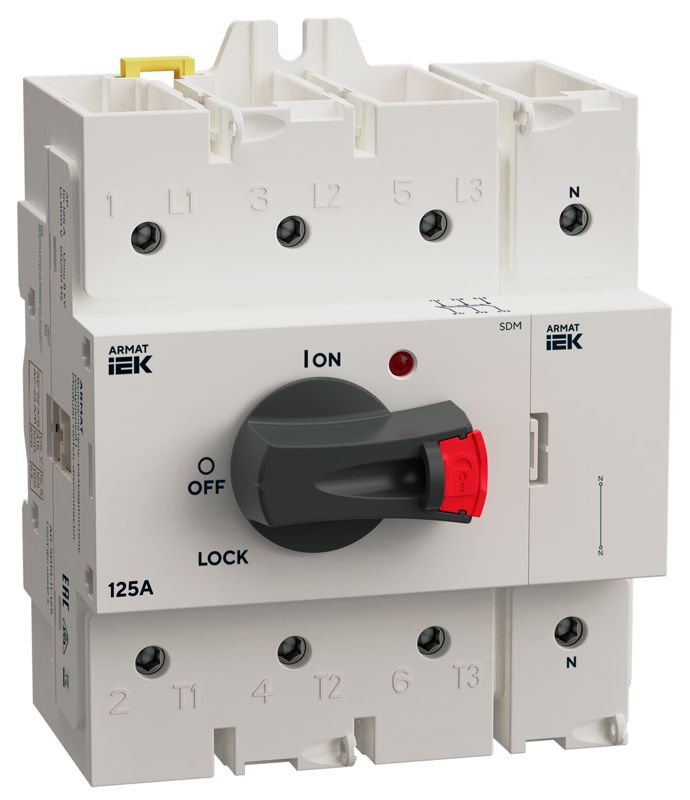 полюс нейтральный для sdm 125а armat iek ar-sdm-aux-anp-125 от BTSprom.by