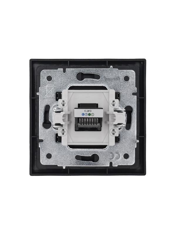  Розетка телефонная евро СП ZIMA IP20 черн. бархат LEZARD 704-4288-137 фото в каталоге от BTSprom.by