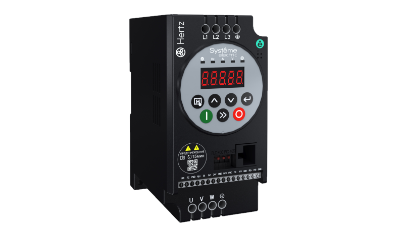 преобразователь частоты stv050 1.5квт 380в эмс с3 + led панель оператора + svpm se stv050u15n4-svpm от BTSprom.by