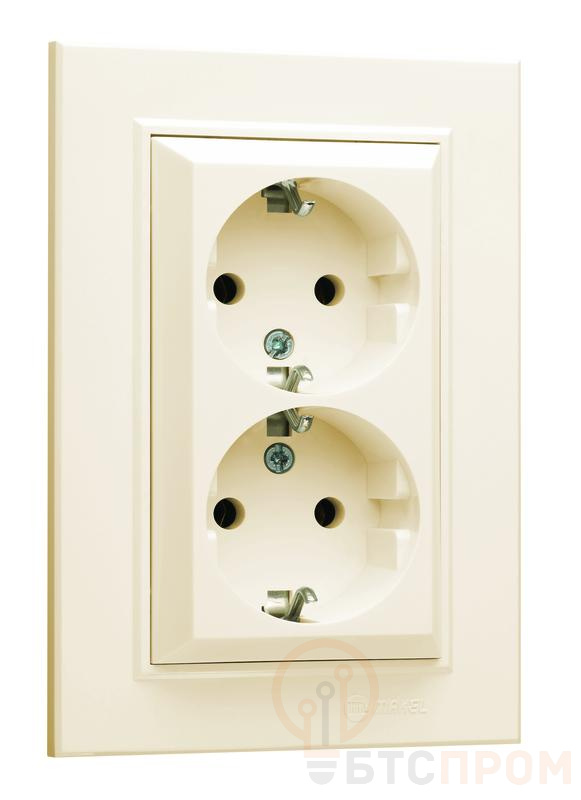 Розетка 2-я с/з СП (Новый дизайн) Karea 16А IP20 крем. Makel 56010057 фото в каталоге от BTSprom.by  Розетка 2-я с/з СП (Новый дизайн) Karea 16А IP20 крем. Makel 56010057 фото в каталоге от BTSprom.by