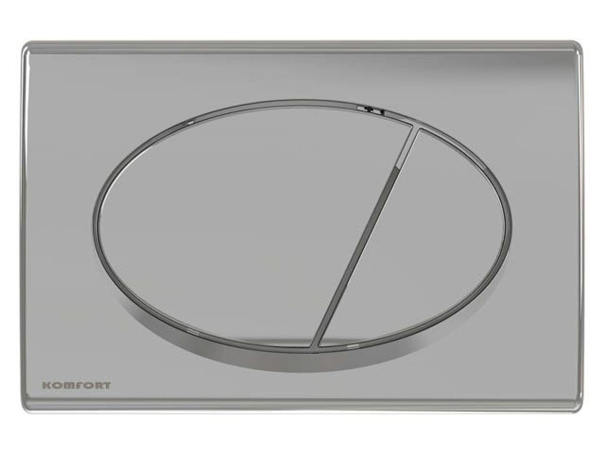 кнопка для инсталляции (хром - глянцевая), komfort kis-c071 от BTSprom.by