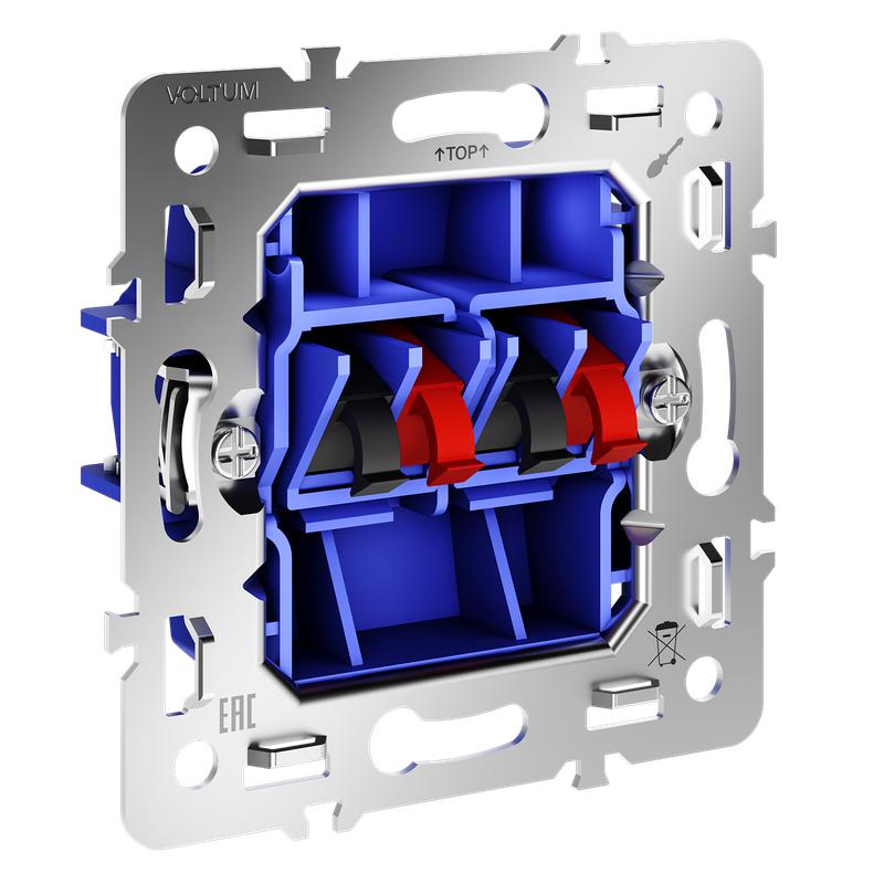 механизм розетки акустической 4-местной s70 voltum vls0603m от BTSprom.by