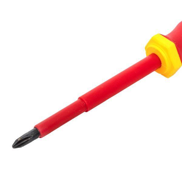  Отвертка PH2х100мм Master 1000В Basic EKF ph-2-100-mas-in фото в каталоге от BTSprom.by