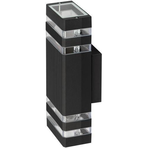 светильник "астрея" gbw-101-bl-0310 230в 2хе27 max 30вт ip54 уличн. настенный 310х110х95 вверх/вниз черн. эра б0069591 от BTSprom.by