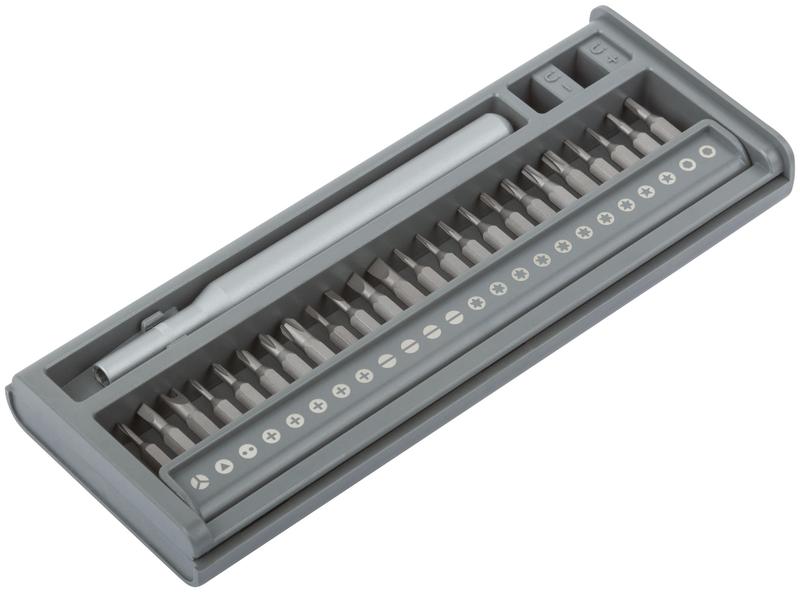  Отвертка с битами для точных работ 24 CrV бит пластиковый бокс FIT 56194 фото в каталоге от BTSprom.by