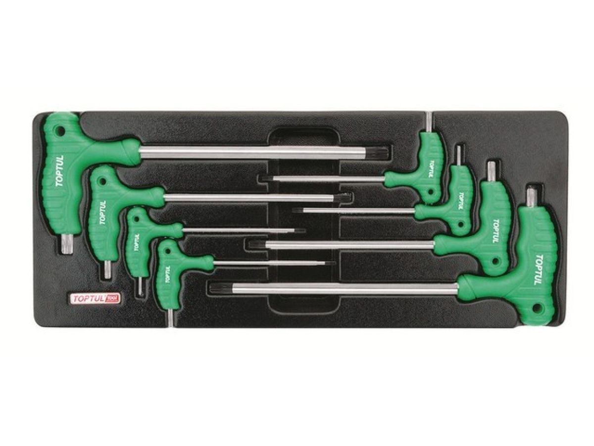 набор-сет ключей l-type torx т10-т50 8шт 434х176мм toptul gaat0804 от BTSprom.by