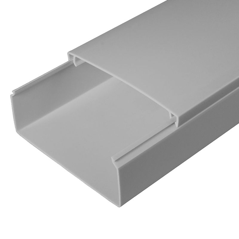 кабель-канал 100х40 l2000 с двойн. замком ral 7035 сер. промрукав pr03.0081 от BTSprom.by
