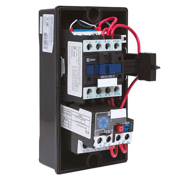  Пускатель магнитный КМЭ 9А 230В с РТЭ и индикатором PROxima в корп. IP65 EKF ctrp-r-9-230v-led фото в каталоге от BTSprom.by