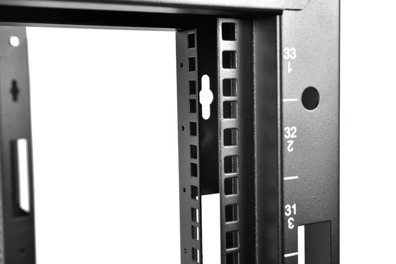 стойка двухрамная стк-24.2-9005 24u 620х800мм направл. закл. гайки 250кг черн. цмо 1214063 от BTSprom.by