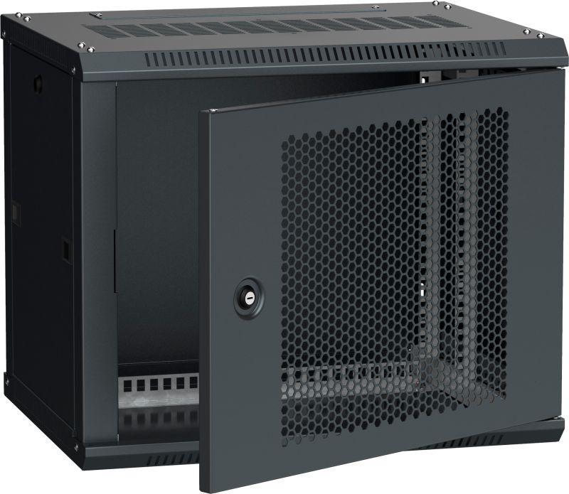 шкаф linea w 9u 600х450мм перфорир. дверь ral9005 itk lwr5-09u64-pf от BTSprom.by
