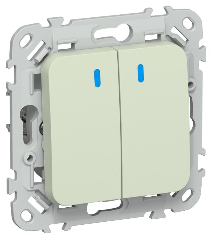 выключатель 2-кл. сп flite вс12-1-1-флп 10а с индикацией механизм панг iek fi-v20-1-10-1-k92 от BTSprom.by