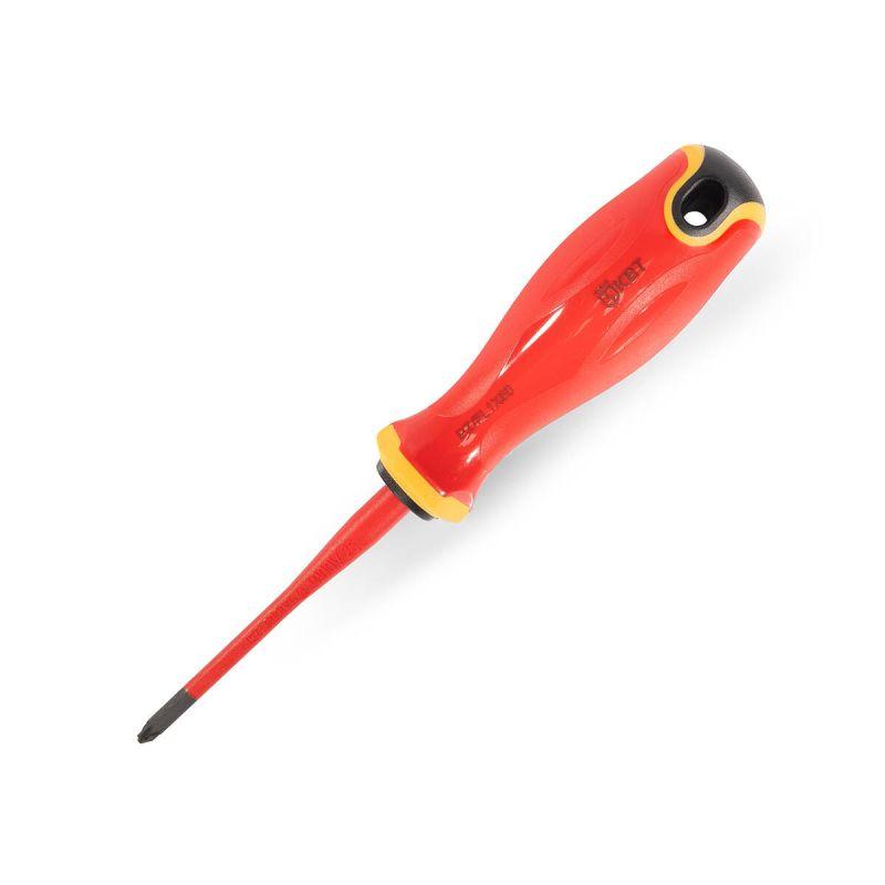 отвертка диэлектрическая pz/fl1х80 слим квт 103013 от BTSprom.by
