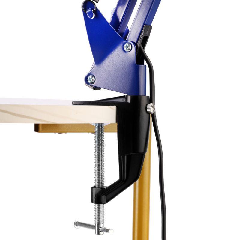  Светильник KD-335 C23 настольный с метал. струбциной 230В 40Вт E27 темно-син. Camelion 13877 фото в каталоге от BTSprom.by