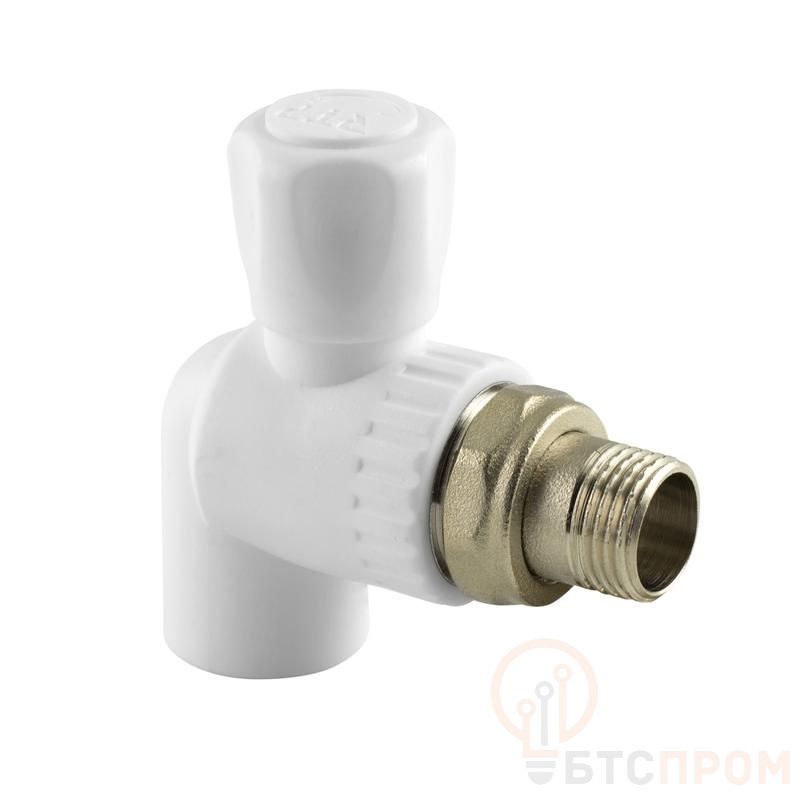 Кран шаровой для радиатора угловой PPR 25х3/4 бел. RTP 27860 фото в каталоге от BTSprom.by  Кран шаровой для радиатора угловой PPR 25х3/4 бел. RTP 27860 фото в каталоге от BTSprom.by